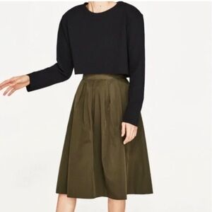 Olive Green Women's Skirt